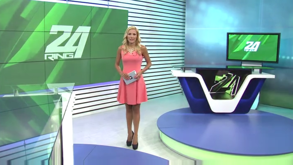 Николета Маданска води централните новини на обновения спортен канал Ринг.