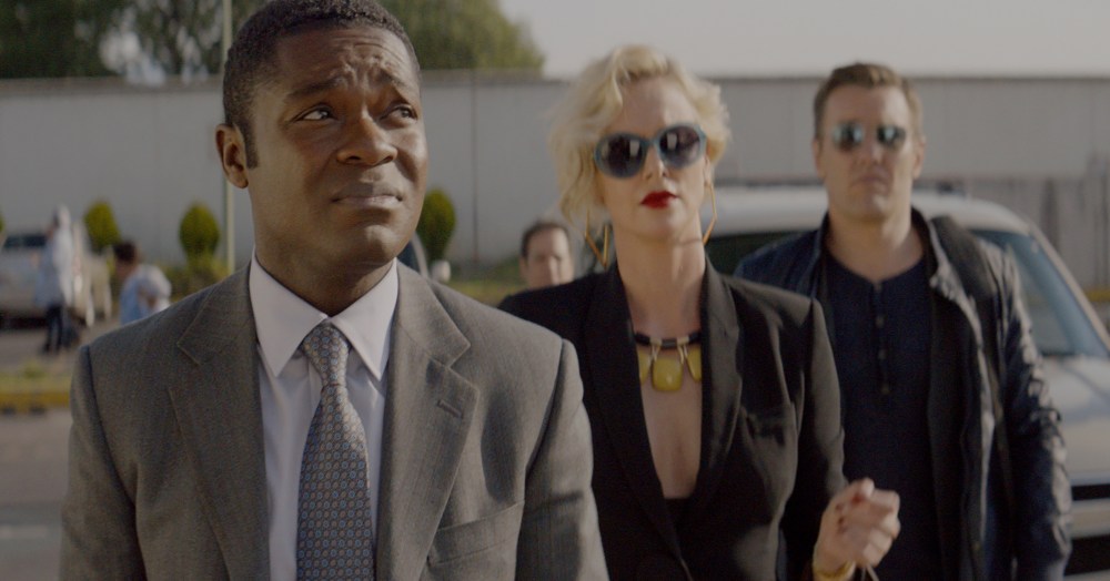 David Oyelowo, Charlize Theron and Joel Edgerton in GRINGO